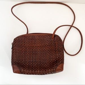 Valerie Stevens Medium Woven Leather Purse